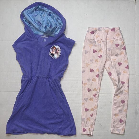 Girls 6 6X Lot Bundle 8 Pieces LOL Outfit Frozen Leggings Blouses School Clothes - Picture 6 of 7